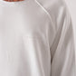 Unisex Oversized Raglan Sweatshirt - Raw Hem Detail