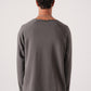 Unisex Oversized Raglan Sweatshirt - Raw Hem Detail