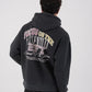 Unisex Washed Graphic Hoodie – "Survival of the Fittest" Print