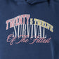 Unisex Washed Graphic Hoodie – "Survival of the Fittest" Print