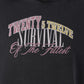 Unisex Washed Graphic Hoodie – "Survival of the Fittest" Print
