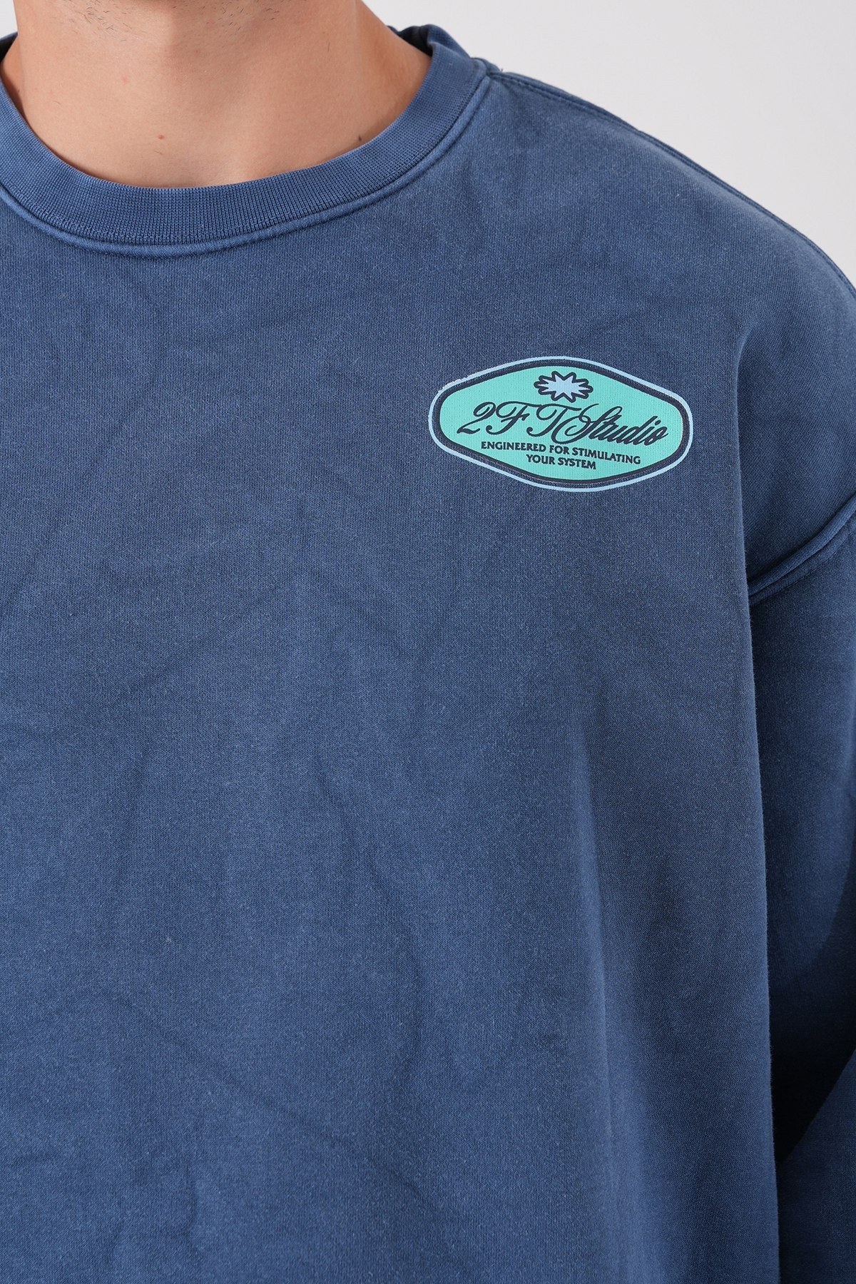 Unisex Washed Graphic Sweatshirt – "Reasonable" Back Print