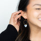 Iris Earrings- Greek Goddess Blue