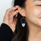 Iris Earrings- Greek Goddess Blue