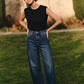 Catalina Relaxed Tapered Dark Wash Barrel Jeans