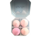 4-Piece Makeup Sponge Set with Travel Case