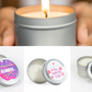 Trio of Tin Soy Candle - Scented with Bergamot and Lavender Essential oils