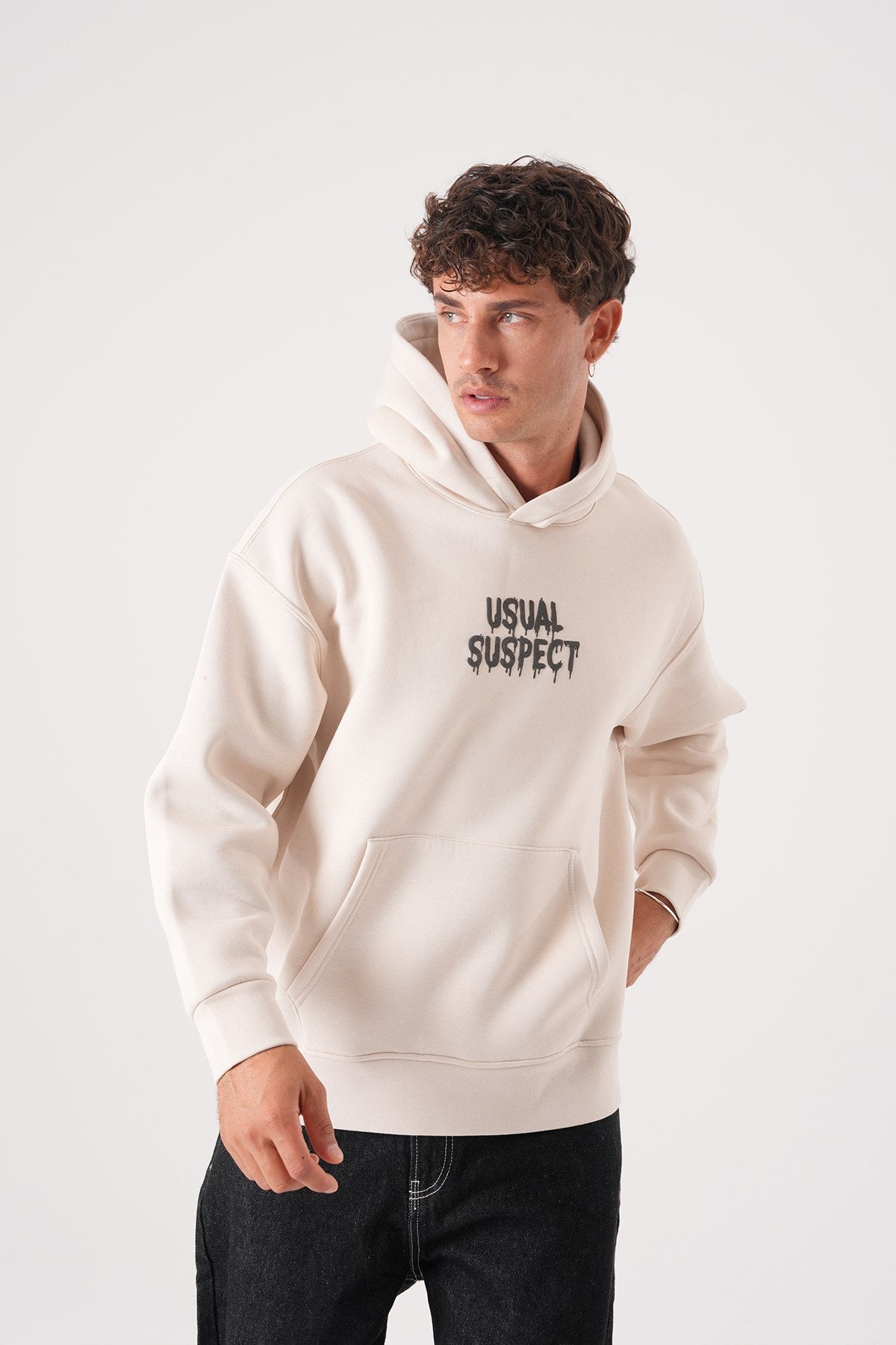 Usual Suspect Graphic Hoodie - Unisex Oversize Sweatshirt