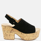 Vendela Leather Slingback Platform Sandal