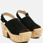 Vendela Leather Slingback Platform Sandal