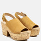 Vendela Leather Slingback Platform Sandal