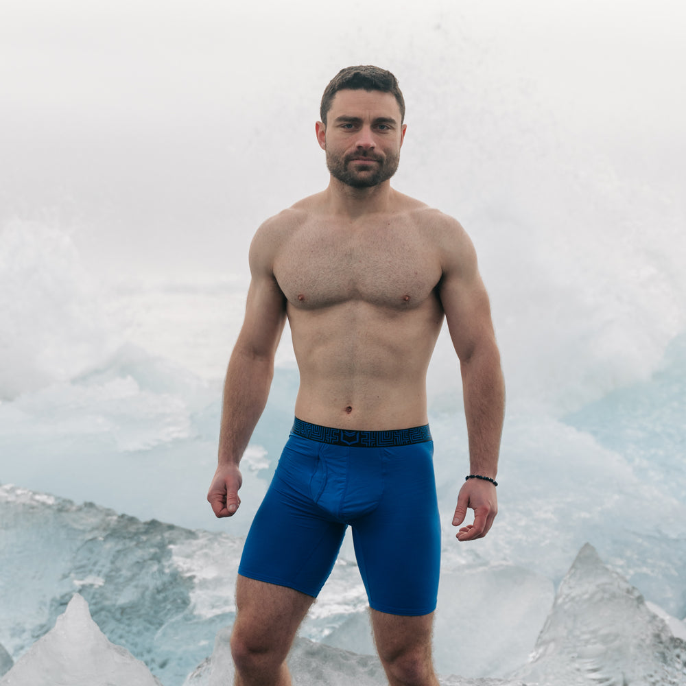 V Colossus Men's 8" Sports Performance Boxer Brief