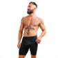 V Men's Single Pouch 8" Sports Performance Boxer Brief w/ Horizontal Fly