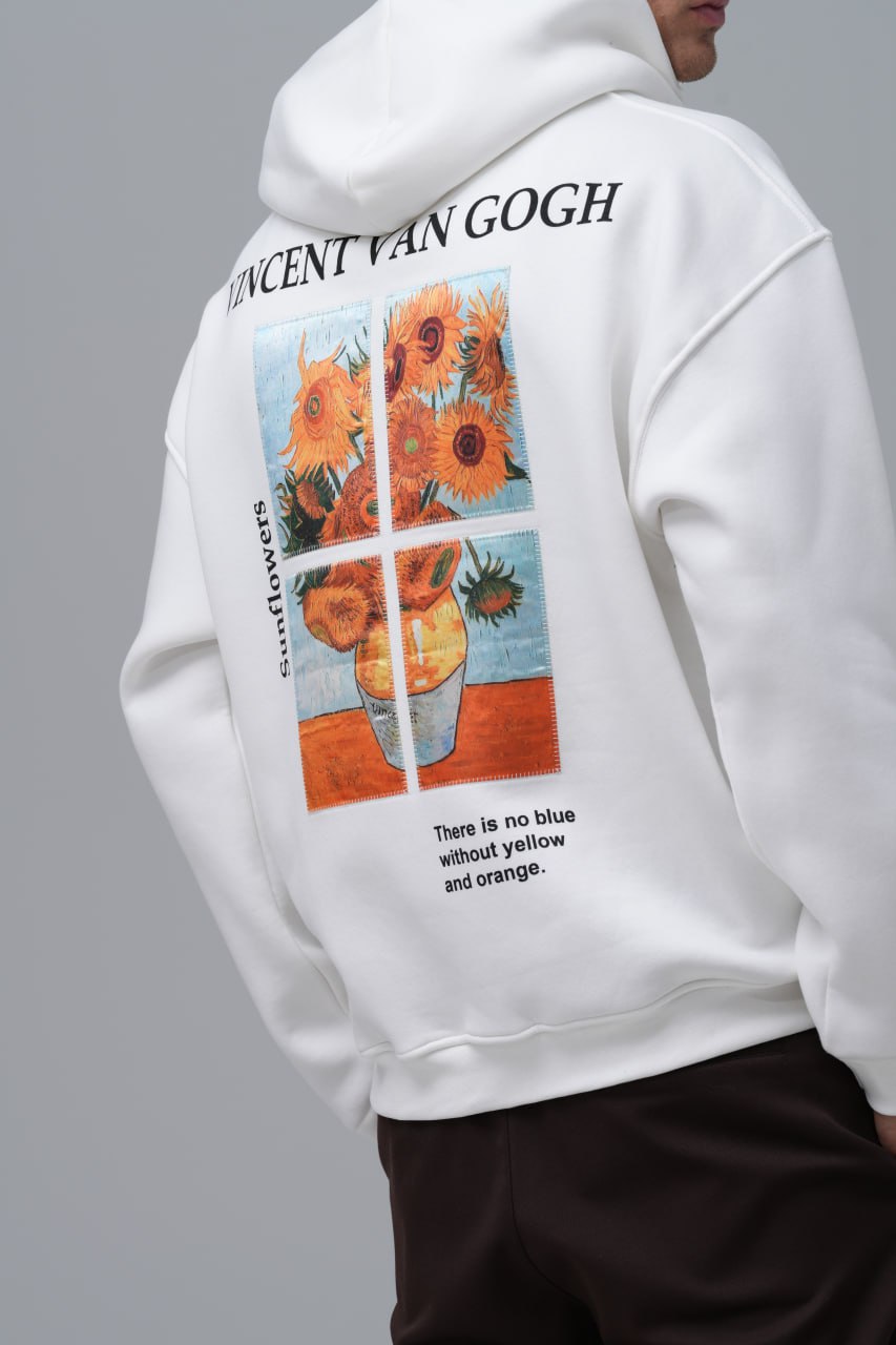 Van Gogh "Sunflowers" Graphic Hoodie