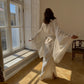 Veronica Split Side Viscose Kimono Robe