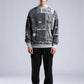 Vintage Wash Graphic Print Sweatshirt - Oversized "VOYAGE" Crewneck
