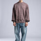 Vintage Washed Crewneck Sweatshirt - Oversized Pullover with Logo