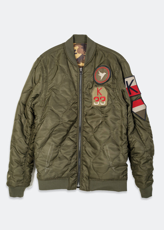 “Stop. Reverse.” Bomber Jacket