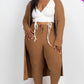 Ribbed Long Cardigan & Leggings Set