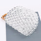 Bamboo Handle Transparent Bead Chic Tote Bag