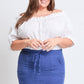 Cotton Gauze Cargo Skort