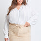 Cotton Gauze Cargo Skort