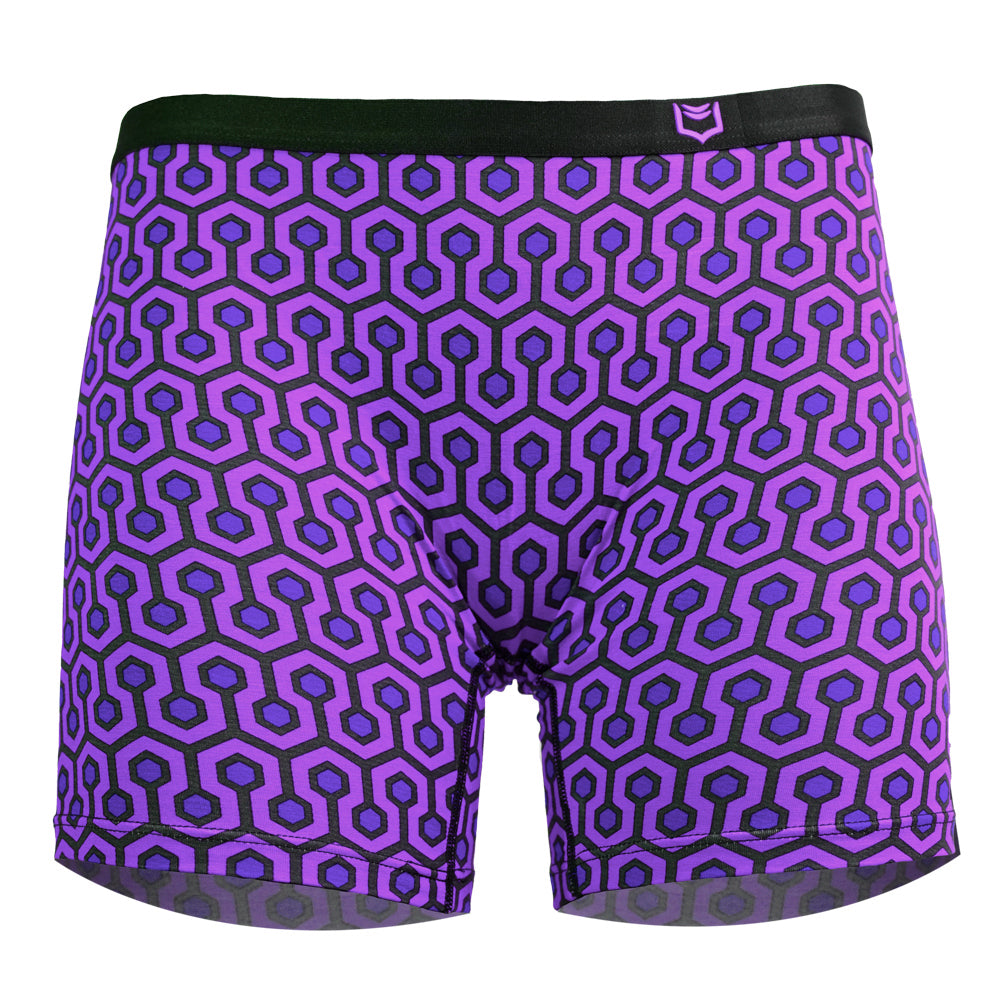 Women's Bamboo Hexagon Long Leg Boxer Brief