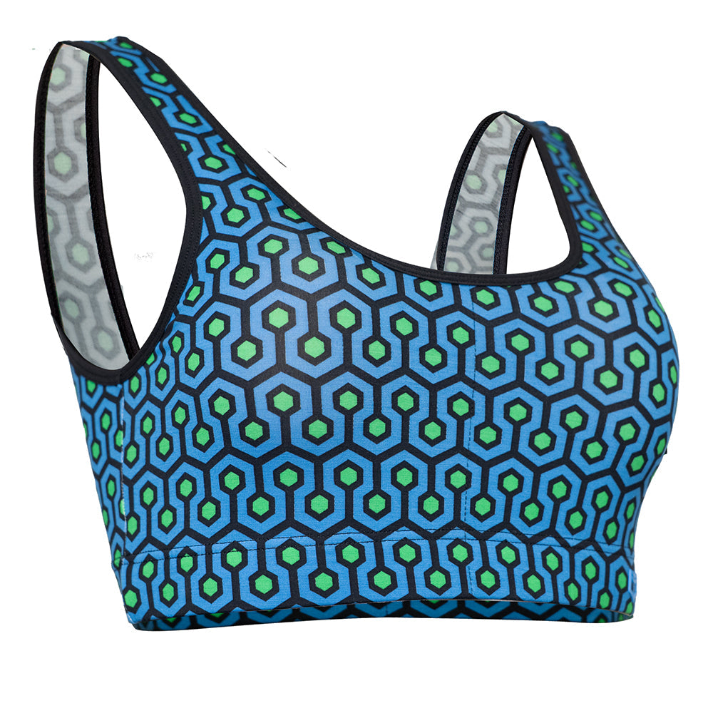 Bamboo Hexagon Padded Comfort Bralette