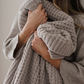 WAFFLE KNIT XL THROW BLANKETS