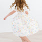 Watercolor Rainbows S/S Pocket Twirl Dress