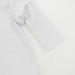 White L/S Flutter Bodysuit