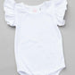 White S/S Flutter Bodysuit