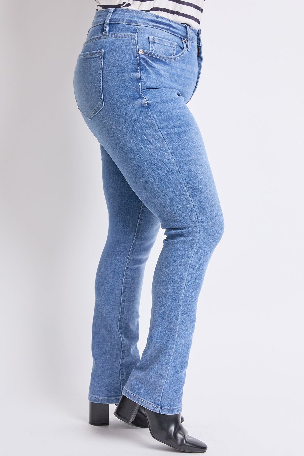 High Rise Basic 5 Pocket Straight  Jeans