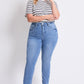 High Rise Basic 5 Pocket Straight  Jeans