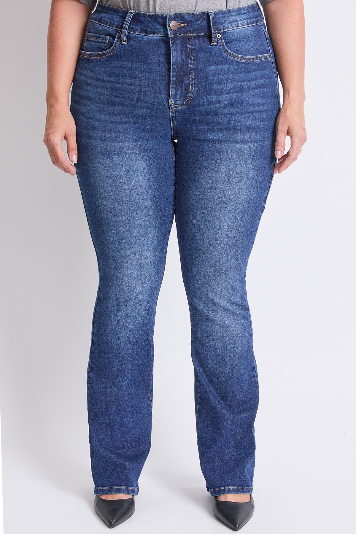 High Rise Slim Bootcut Jeans