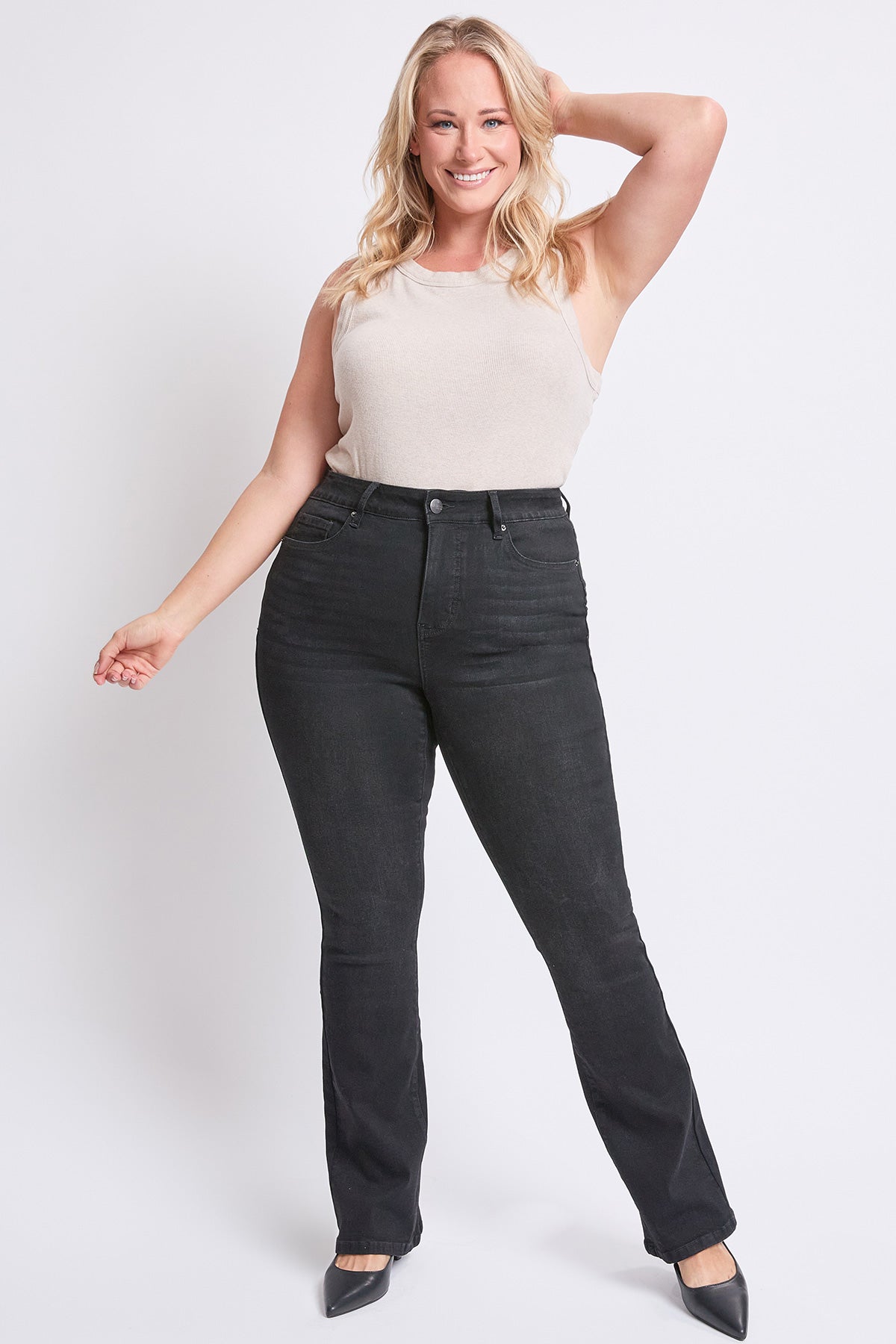 High Rise Slim Bootcut Jeans