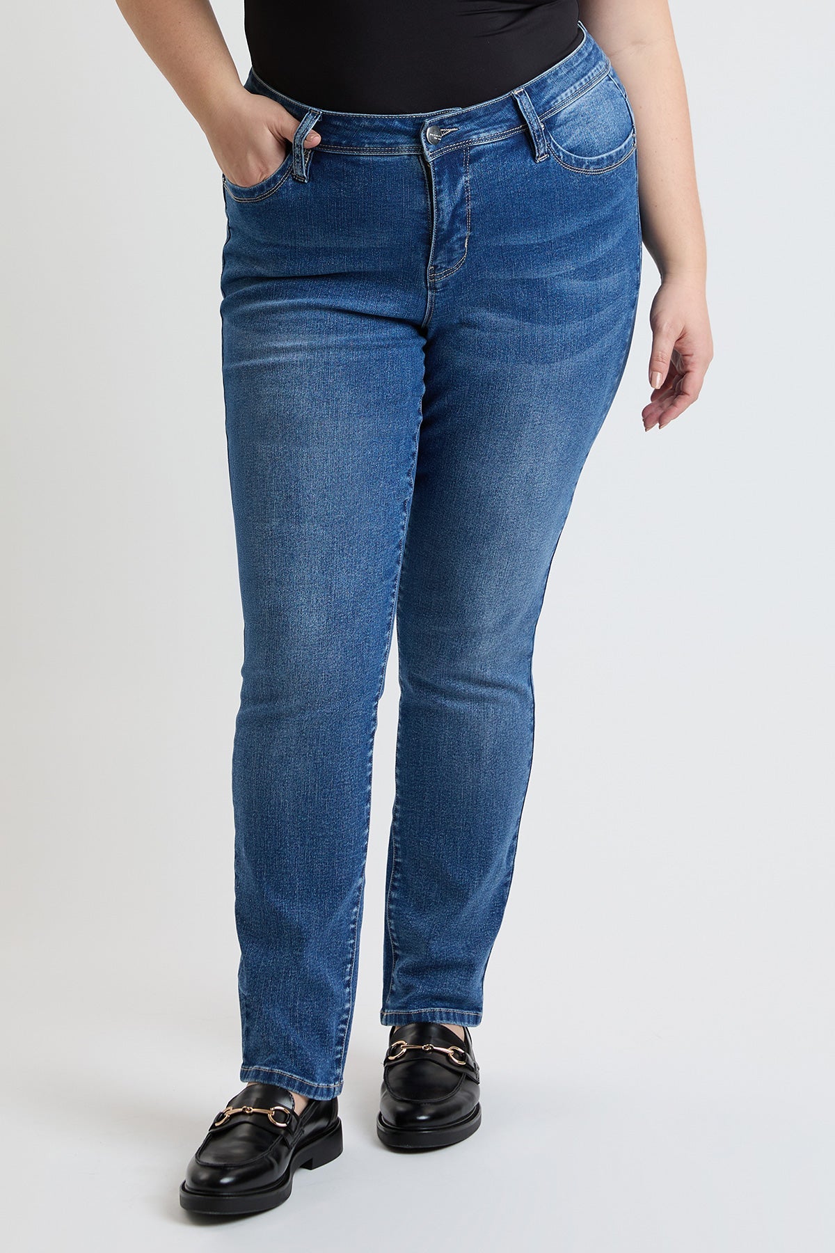 High Rise Curve Confidence WannaBettaButt Straight  Jeans