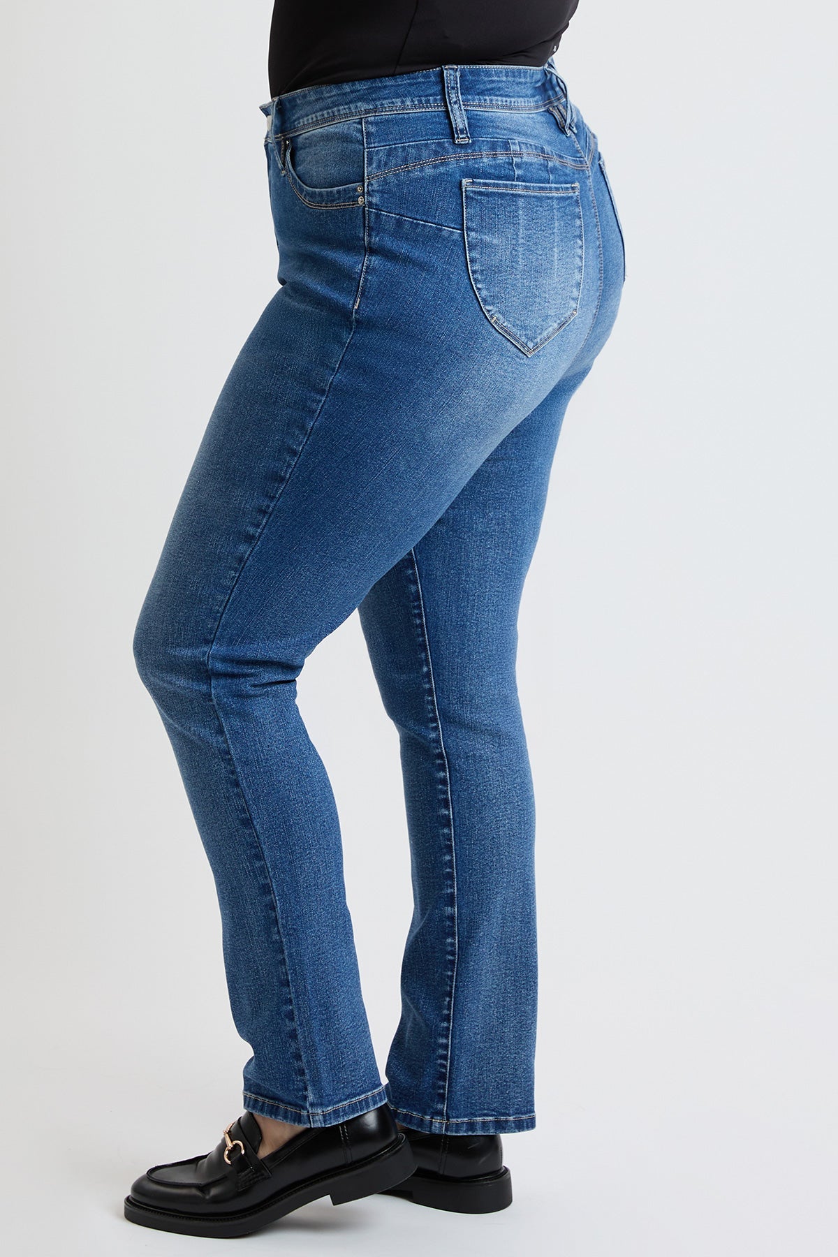 High Rise Curve Confidence WannaBettaButt Straight  Jeans