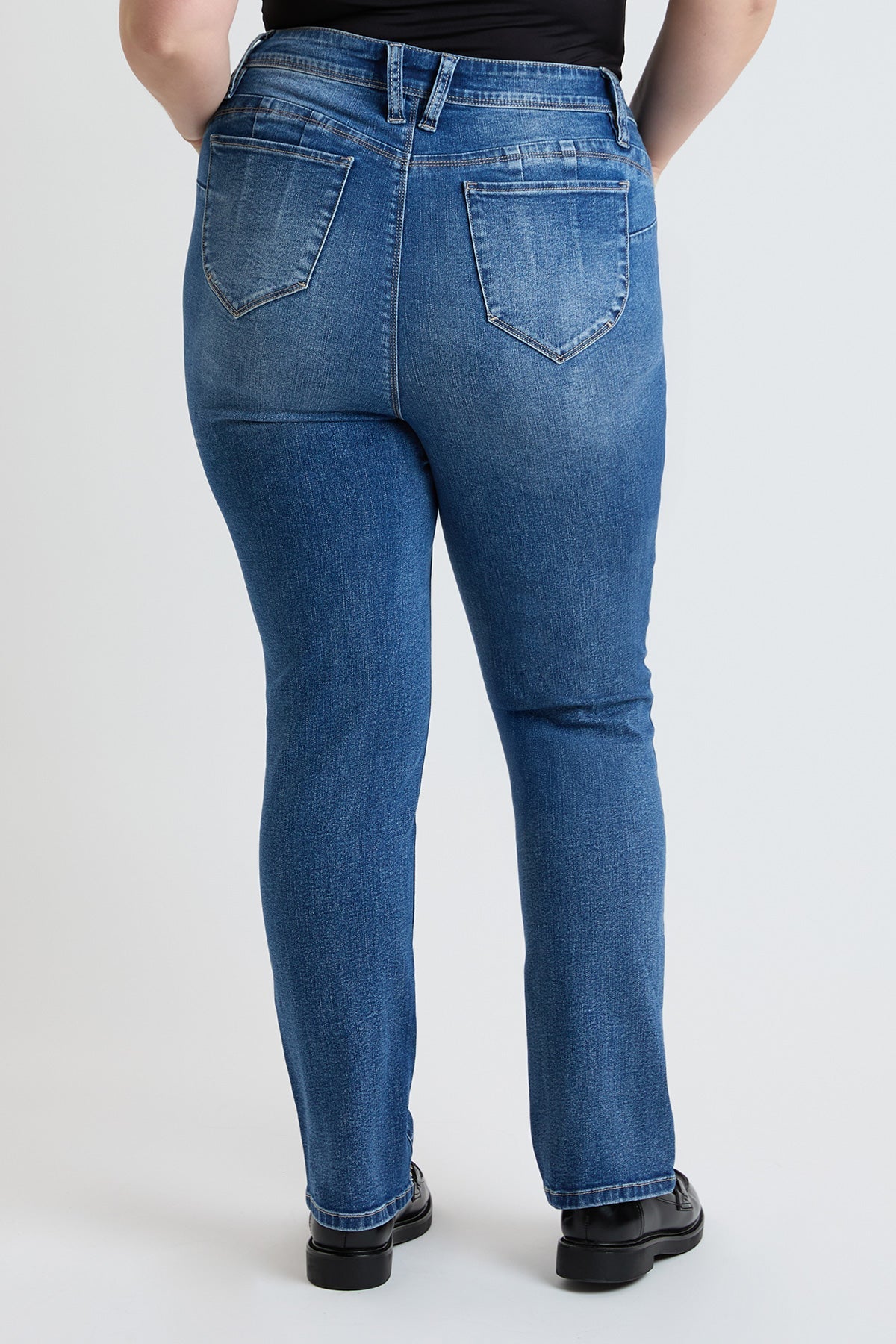 High Rise Curve Confidence WannaBettaButt Straight  Jeans