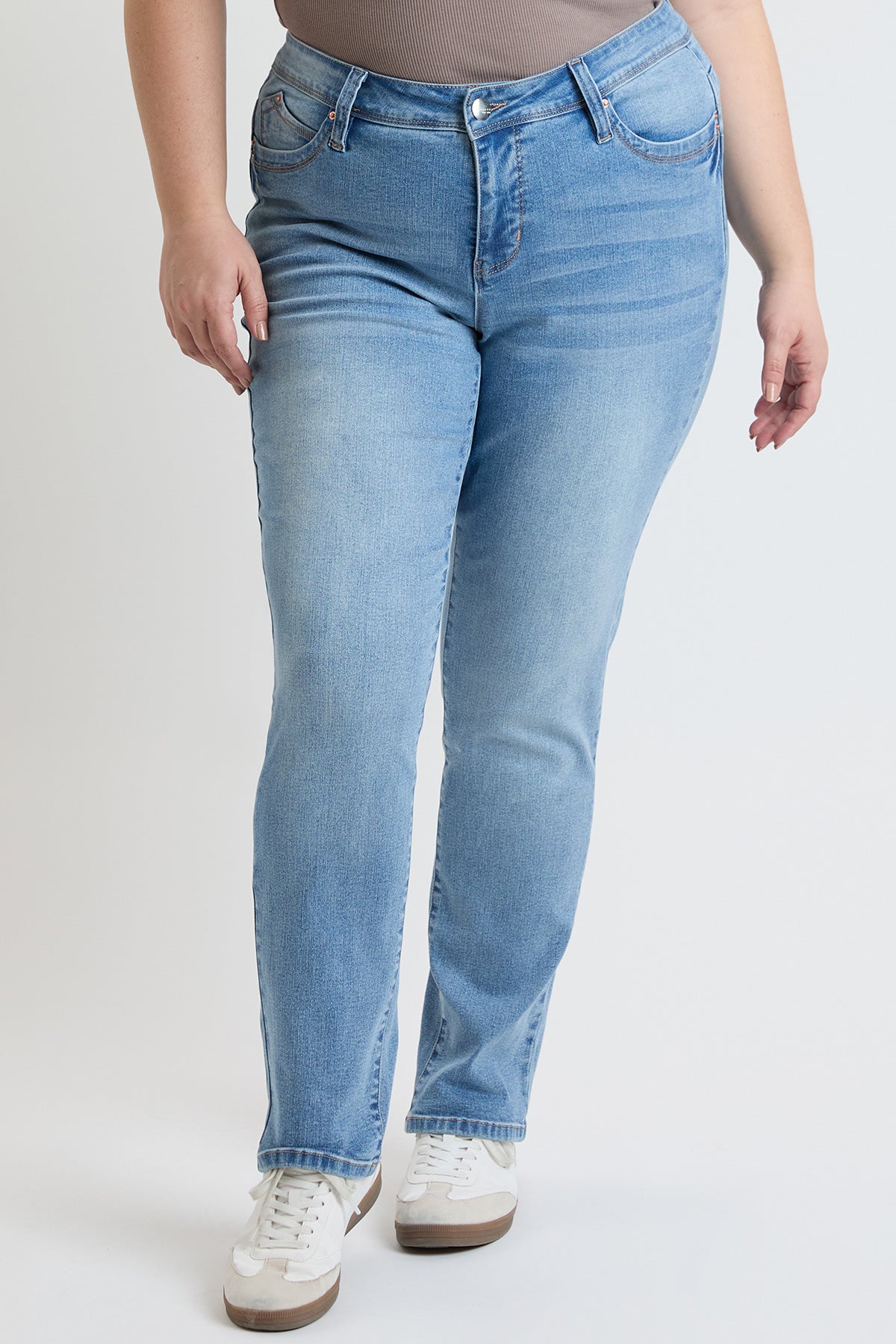 High Rise Curve Confidence WannaBettaButt Straight  Jeans