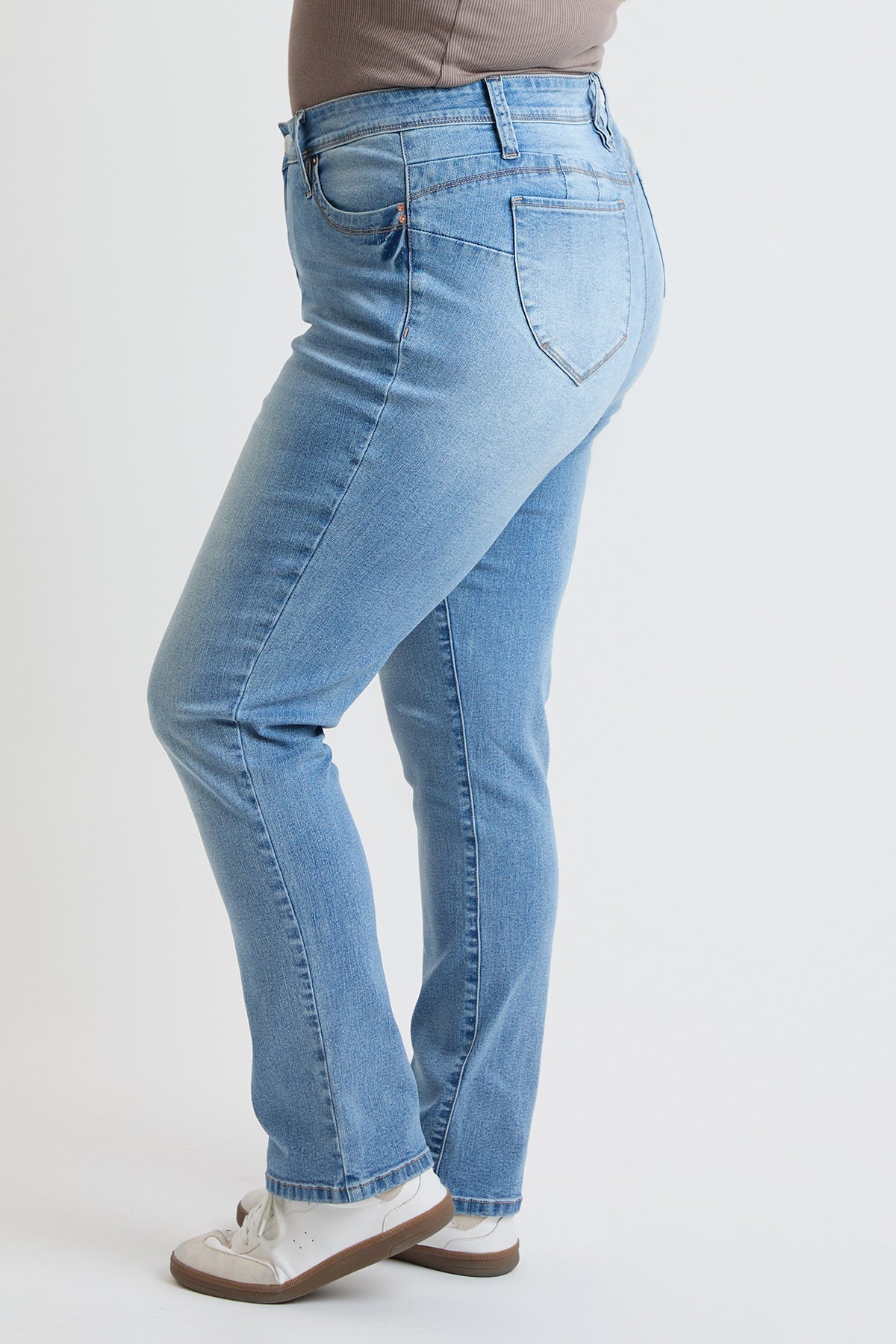 High Rise Curve Confidence WannaBettaButt Straight  Jeans