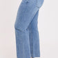 Luxe Wide Leg Jeans with Raw Hem