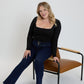 3-Button Bootcut Jeans