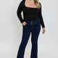 3-Button Bootcut Jeans