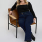 3-Button Bootcut Jeans