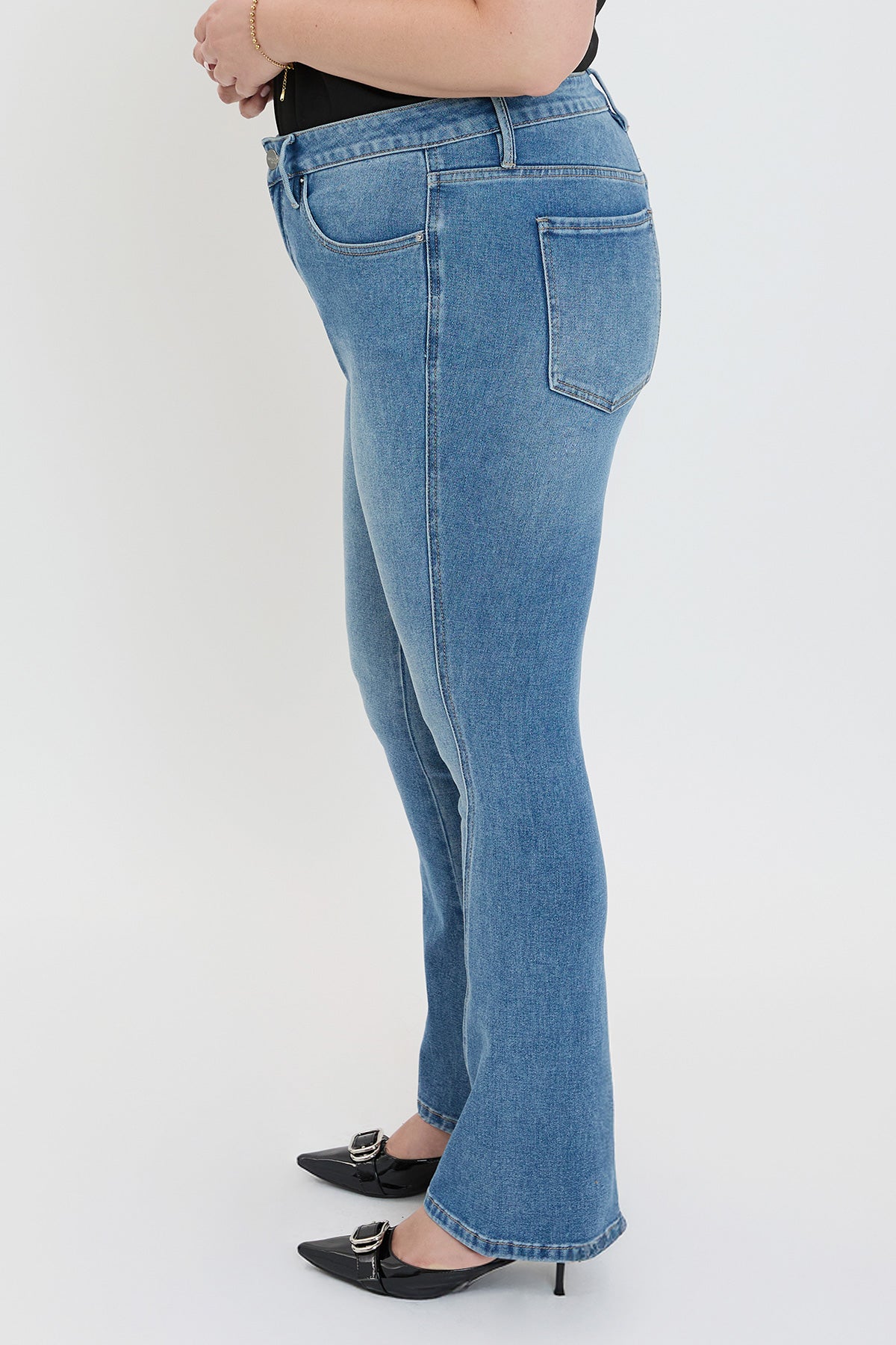 Curve Seam Flare Jeans