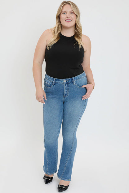 Curve Seam Flare Jeans