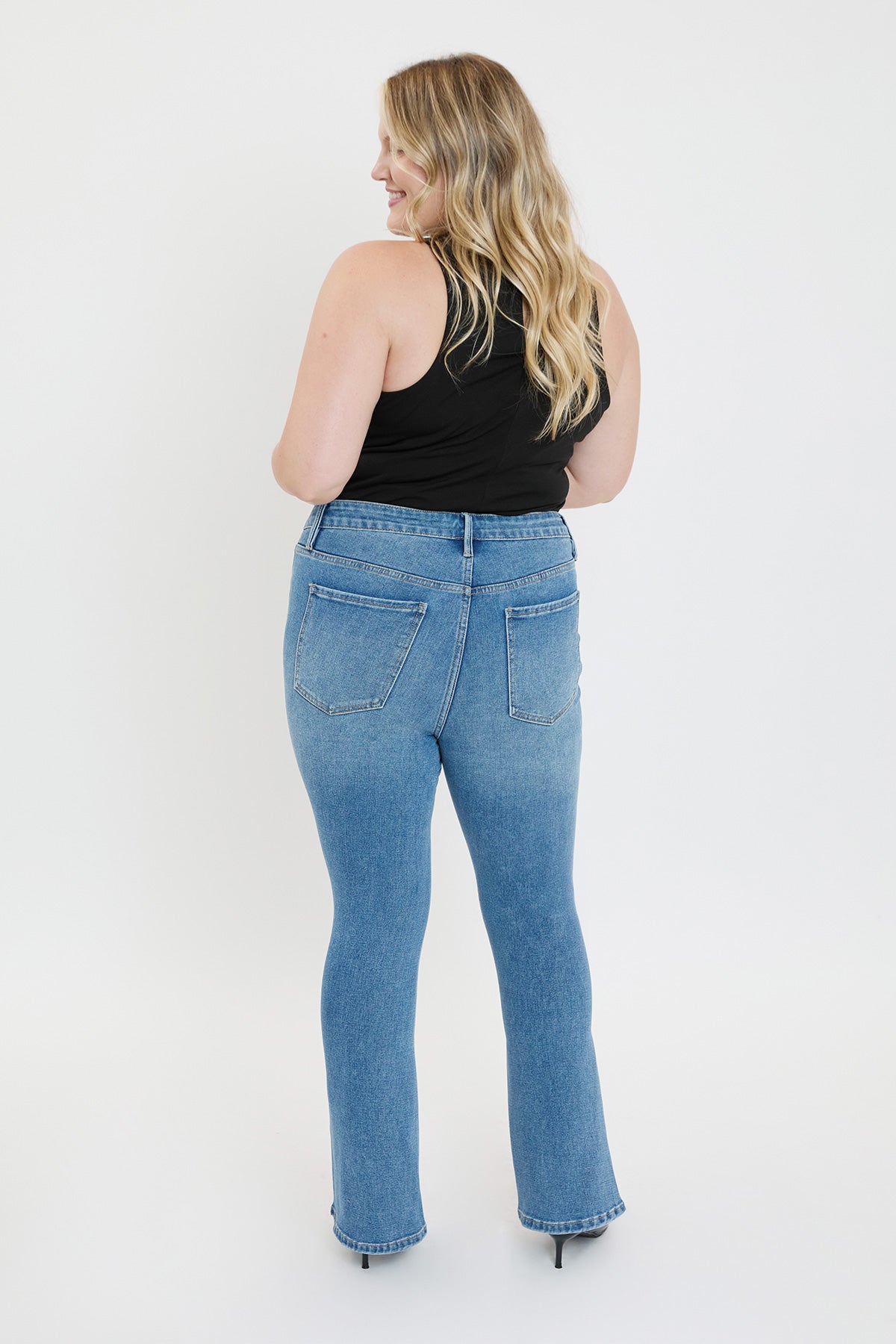 Curve Seam Flare Jeans