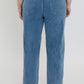 Front Seam Wide Leg Jeans