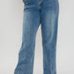 Front Seam Wide Leg Jeans